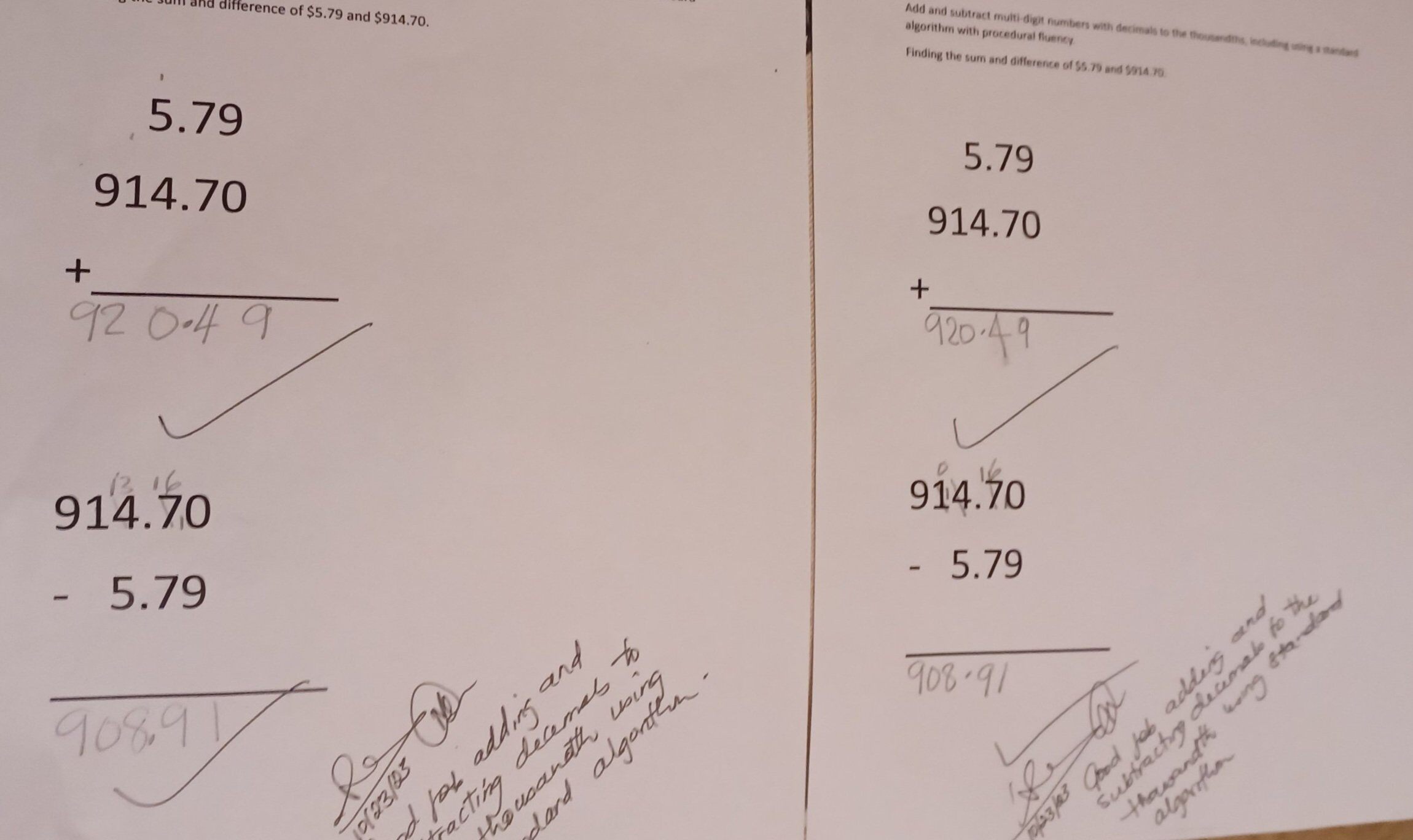 focused on the student’s current benchmark focused on the student’s current benchmark